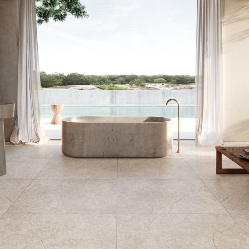 Effet pierre - Carrelage Alchemy Earth 90x90 – Effet pierre sable