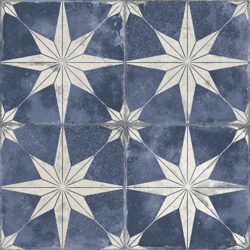 Carreaux ciment - Carrelage FS STAR Sky 45x45 – effet carreaux de ciment ancien