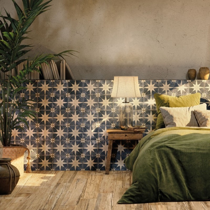 Carreaux ciment - Carrelage FS STAR Sky 45x45 – effet carreaux de ciment ancien