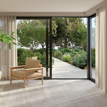 Imitation bois - Carrelage antidérapant VERBIER ASH 19,5x121 – Imitation bois teinte gris clair