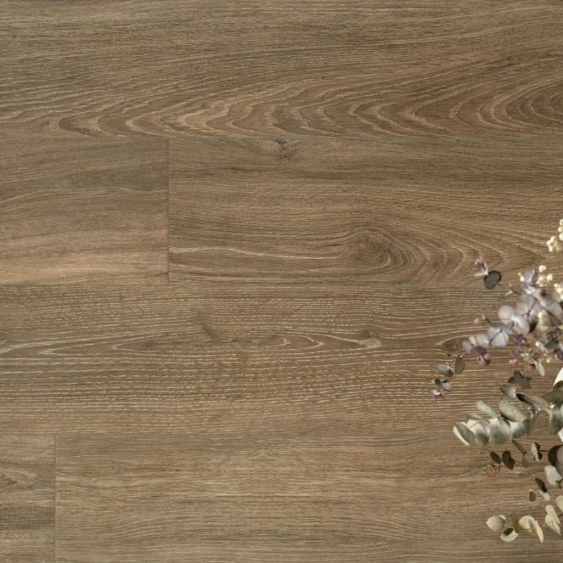 Imitation bois - Carrelage antidérapant VERBIER CIGAR 19,5x121 – Imitation bois teinte brun foncé