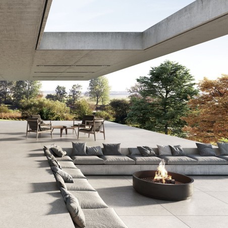 Effet pierre - Carrelage Cluny Sand 90x90 – Terrasse effet pierre de Bourgogne