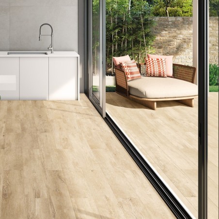 Imitation bois - Carrelage Lenk Honey 19,5x121 – Terrasse imitation bois miel