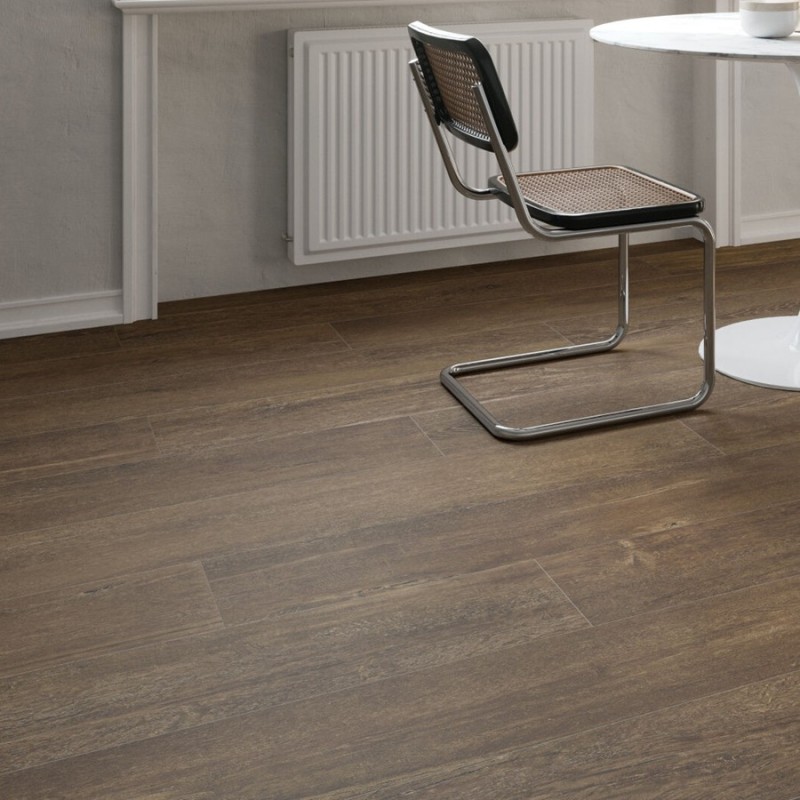 Imitation bois - Carrelage Lenk Walnut 19,5x121 – Terrasse imitation bois foncé