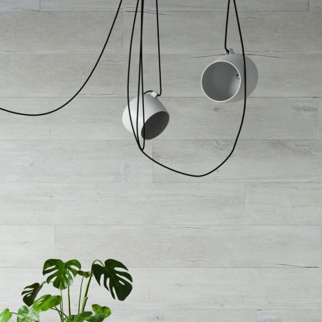 Imitation bois - Carrelage Lenk White 24x151 – Terrasse imitation bois blanc