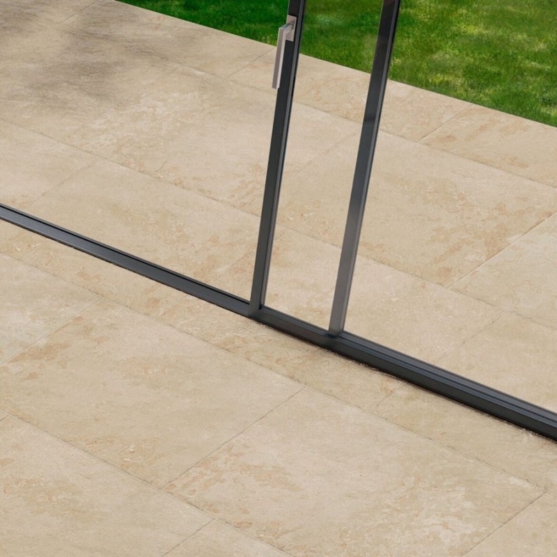 Effet pierre - Carrelage antidérapant ARLES Sand 60×90 – effet pierre naturelle