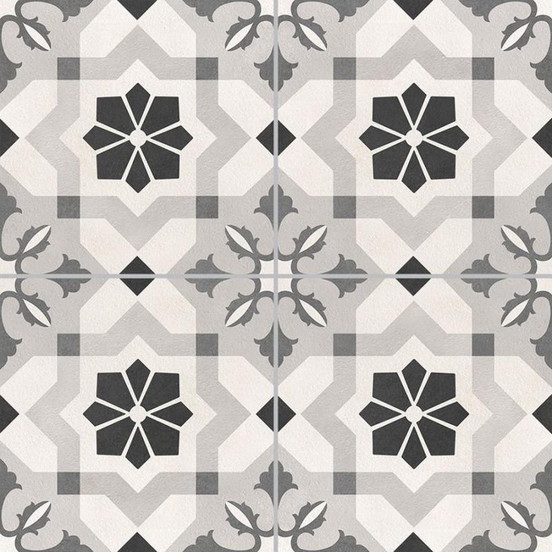 Carreaux ciment - Carrelage Menorca 45x45 – Imitation carreaux de ciment gris