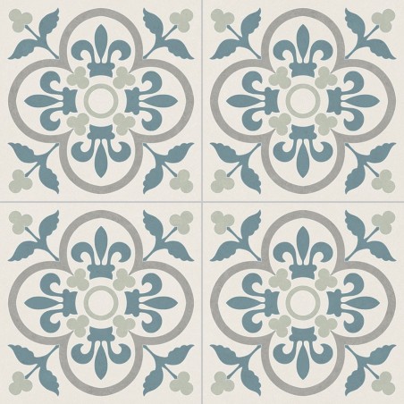 Carreaux ciment - Carrelage Palamos 45x45 – Imitation carreaux de ciment bleu clair