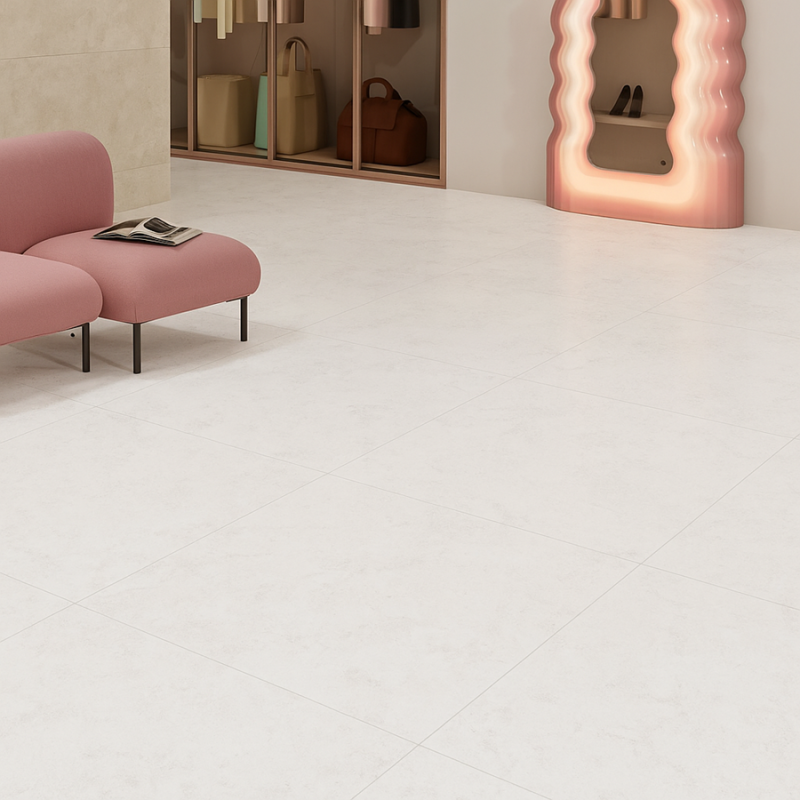 Carrelage travertin - Effet pierre - Carrelage STREAM White 90×90 – Pierre naturelle