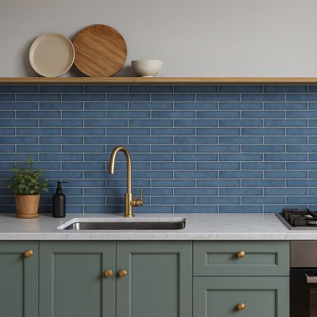 Zellige - Carrelage CHROMA BLUE 4,8x44,5 cm effet zellige