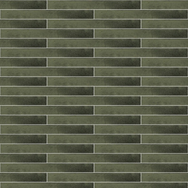 Zellige - Carrelage CHROMA GREEN 4,8x44,5 cm effet zellige