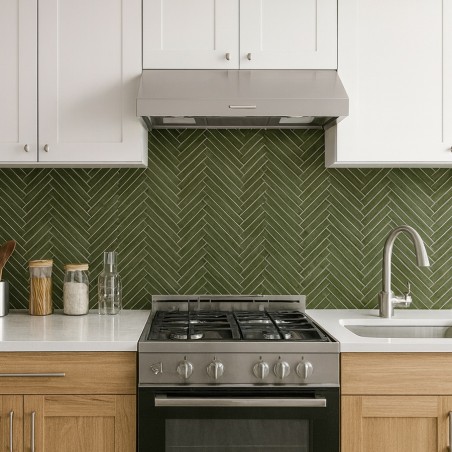 Zellige - Carrelage MIXTIK GREEN 4,8x44,5 cm effet zellige