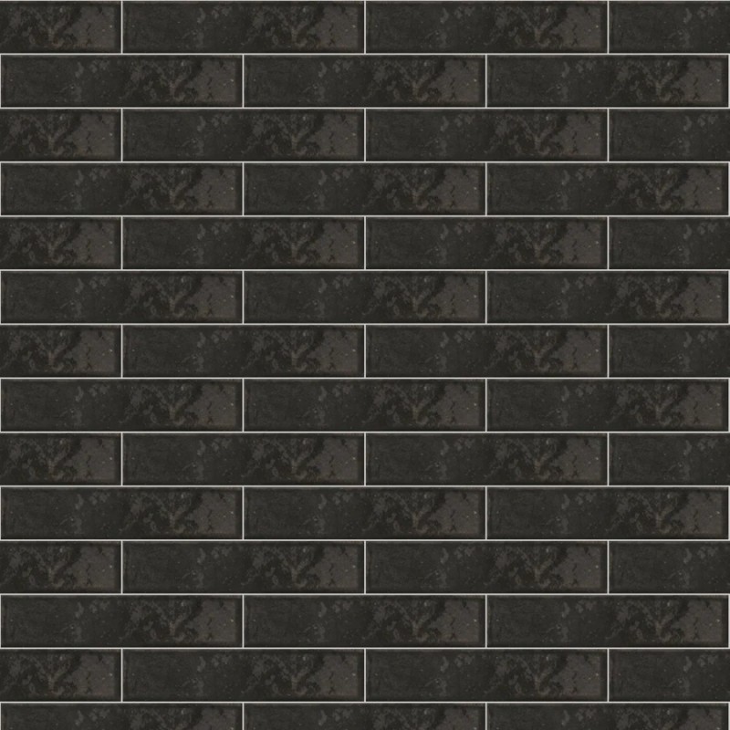 Zellige - Carrelage MALLORCA BLACK 7,5x30 cm effet zellige