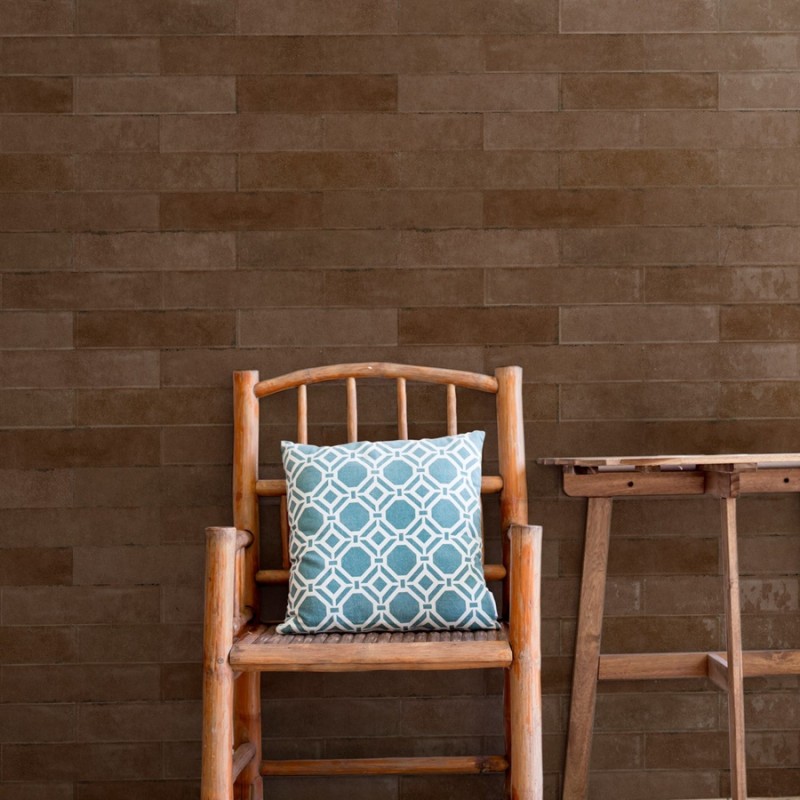 Zellige - Carrelage MALLORCA BROWN 7,5x30 cm effet zellige