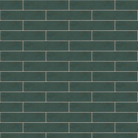 Zellige - Carrelage MALLORCA GREEN 7,5x30 cm effet zellige