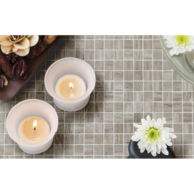 Mosaïque effet pierre - Emaux de Verre Ezarri Creamstone