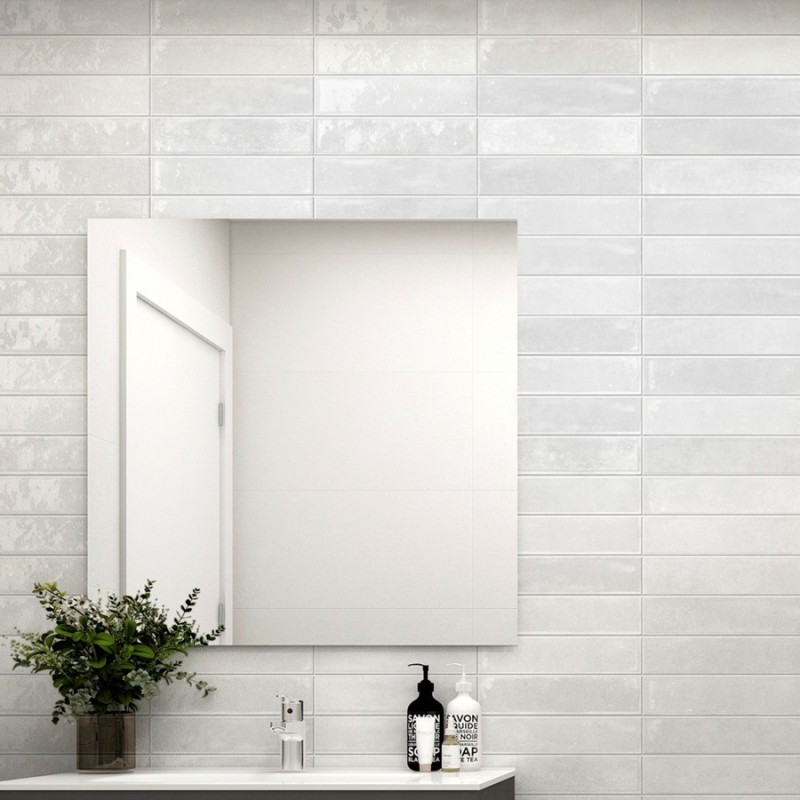 Zellige - Carrelage MALLORCA WHITE 7,5x30 cm effet zellige