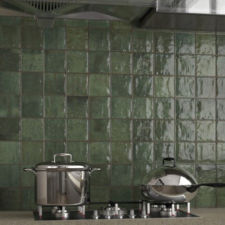 Zellige - Carrelage zellige Easy Block Green 32×62,5 cm