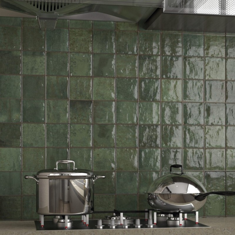 Zellige - Carrelage zellige Easy Block Green 32×62,5 cm