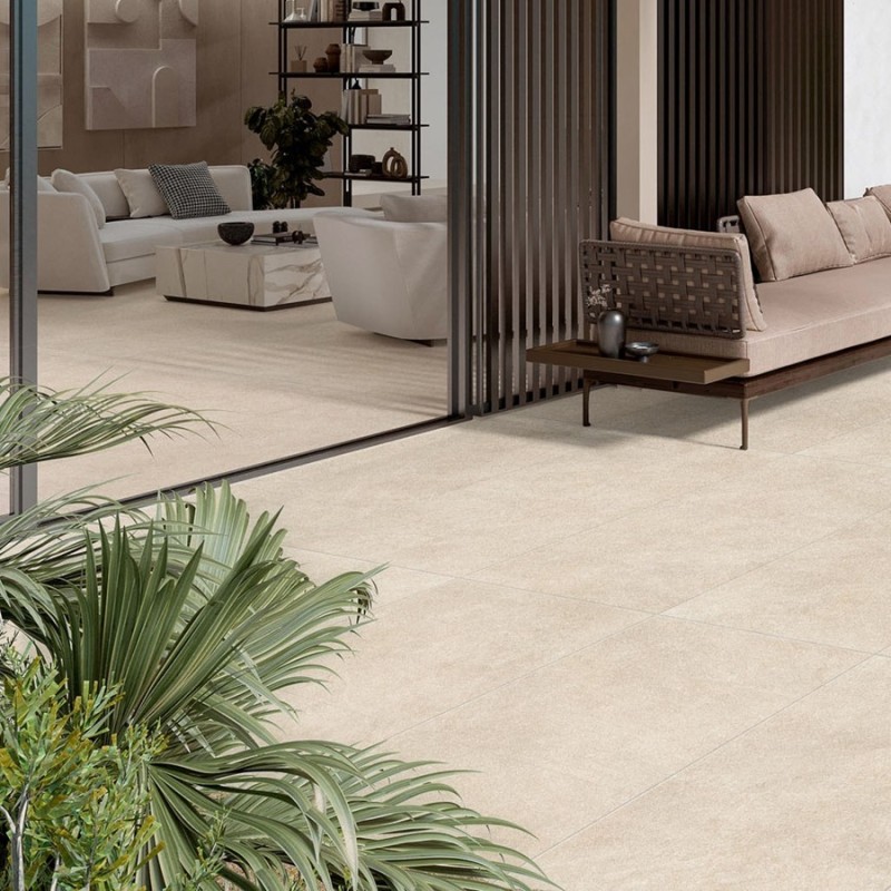 Effet pierre - Carrelage antidérapant ANDARIA Sand 60x120 – Effet pierre naturelle