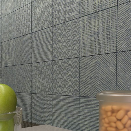 Carreaux ciment - Carrelage mural Fournier vert 15x15 cm