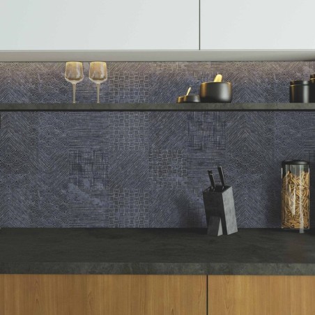 Carreaux ciment - Carrelage mural Fournier bleu 15x15 cm