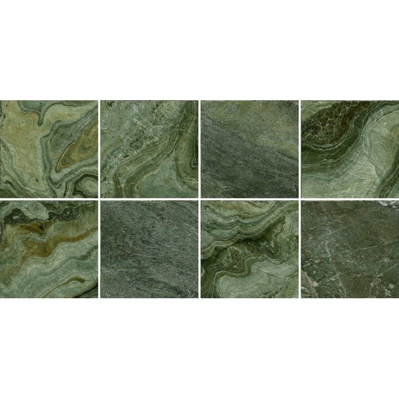 Carrelage - Carrelage piscine vert émeraude - 8 carreaux en 1 BALTIC Green 30x60