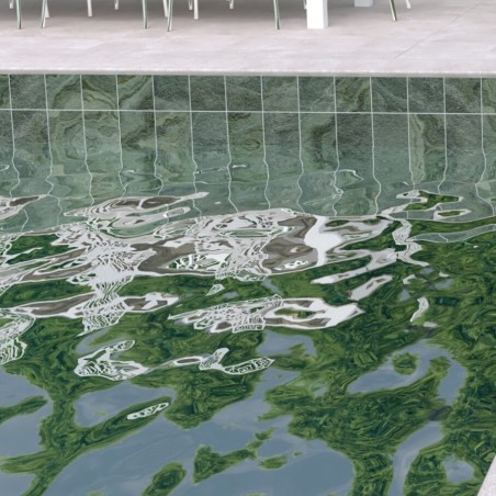 Carrelage - Carrelage piscine vert émeraude - 8 carreaux en 1 BALTIC Green 30x60