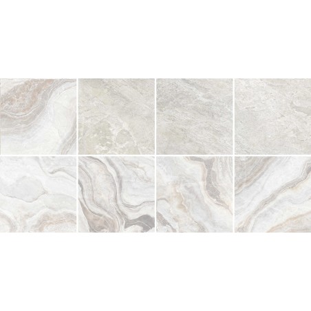 Carrelage - Carrelage piscine blanc 8 carreaux en 1 BALTIC White 30x60