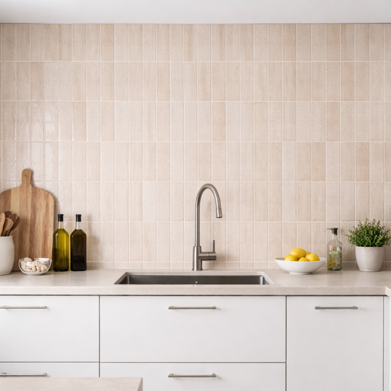 Zellige - Carrelage zellige Easy Limit Sand 32×62,5 cm