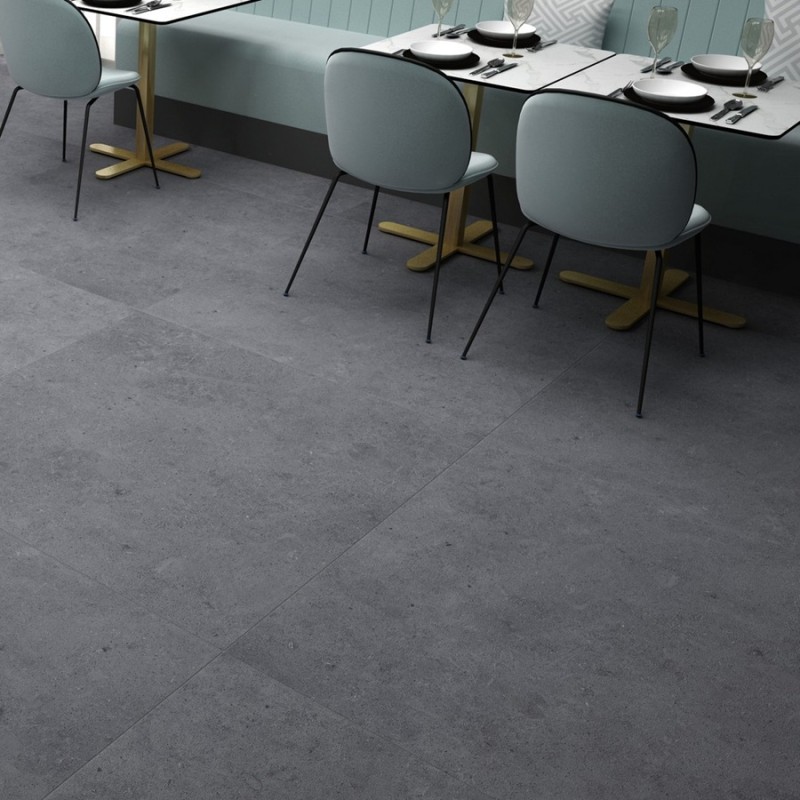 Dalle sur plots terrasse - Dalle terrasse ATRIO Coal 60×60 – effet pierre minérale