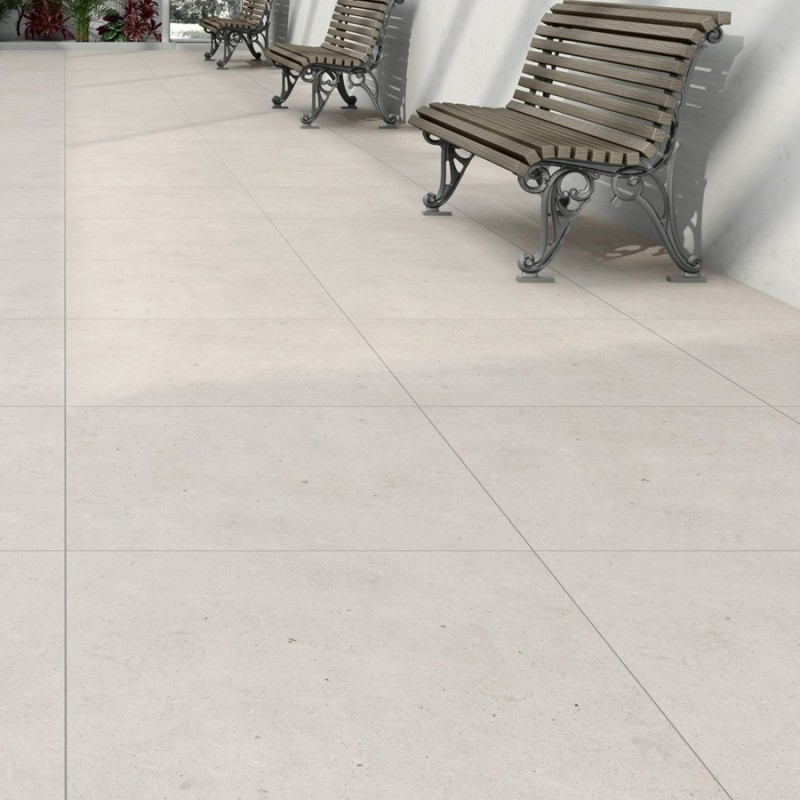 Dalle sur plots terrasse - Dalle terrasse ATRIO Crema 60×60 – effet pierre minérale
