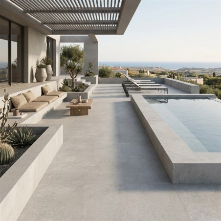 Dalle sur plots ROHE SILVER...