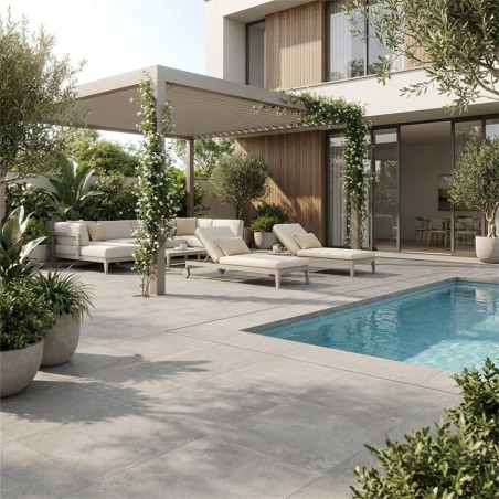 Dalle sur plots ROHE GREY...