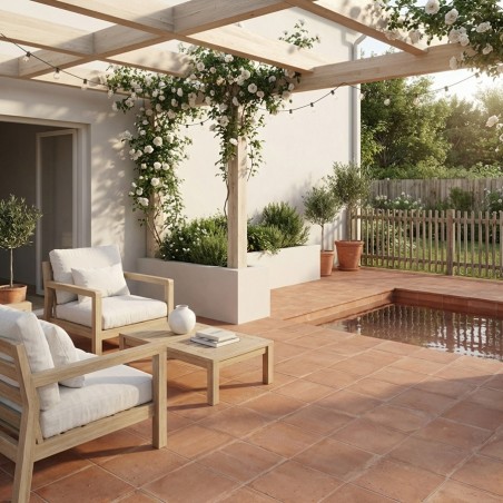 Carrelage en terre cuite...