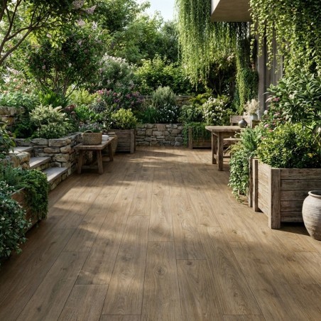 Dalle sur plot effet bois...