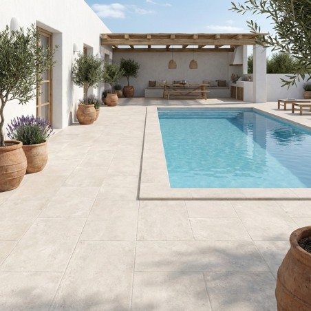 Dalle terrasse CROSS WHITE...