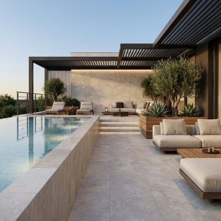 Dalle terrasse CROSS WHITE...