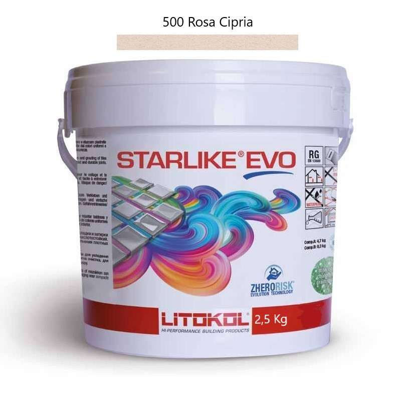 Colle joint epoxy Starlike EVO 500 Rosa Cipria rose clair