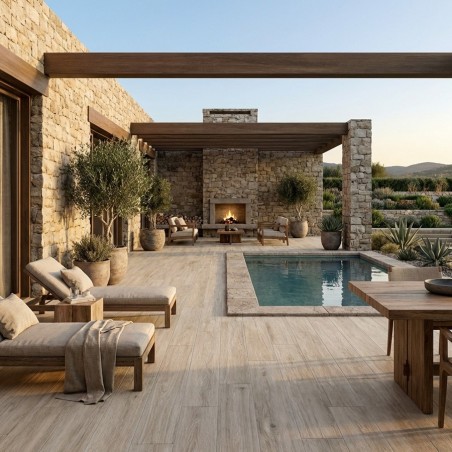 Carrelage imitation bois -...