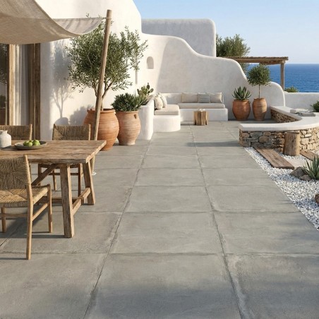 Carrelage imitation terre...