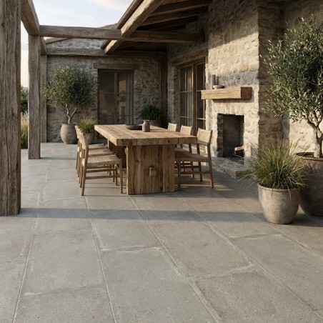 Carrelage imitation terre...