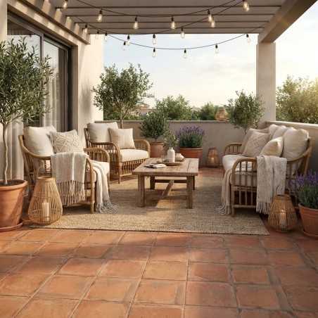 Carrelage effet terre cuite...