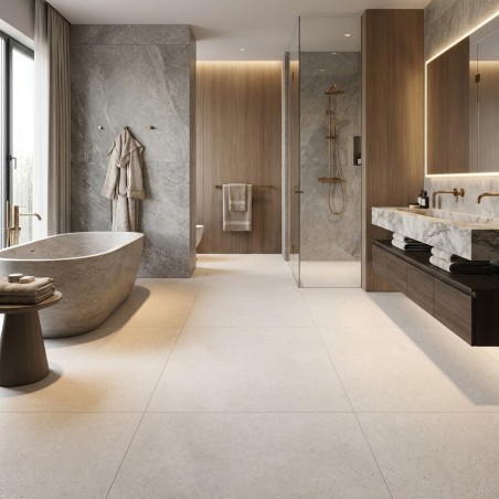 Carrelage VIDA CREMA effet...