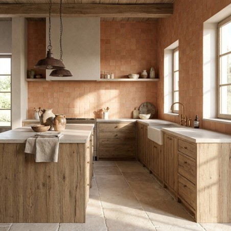 carrelage effet terre cuite...