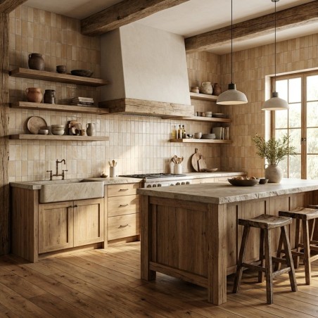 Carrelage effet zellige...