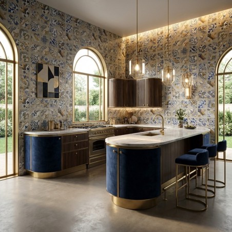 Carrelage décor imitation...