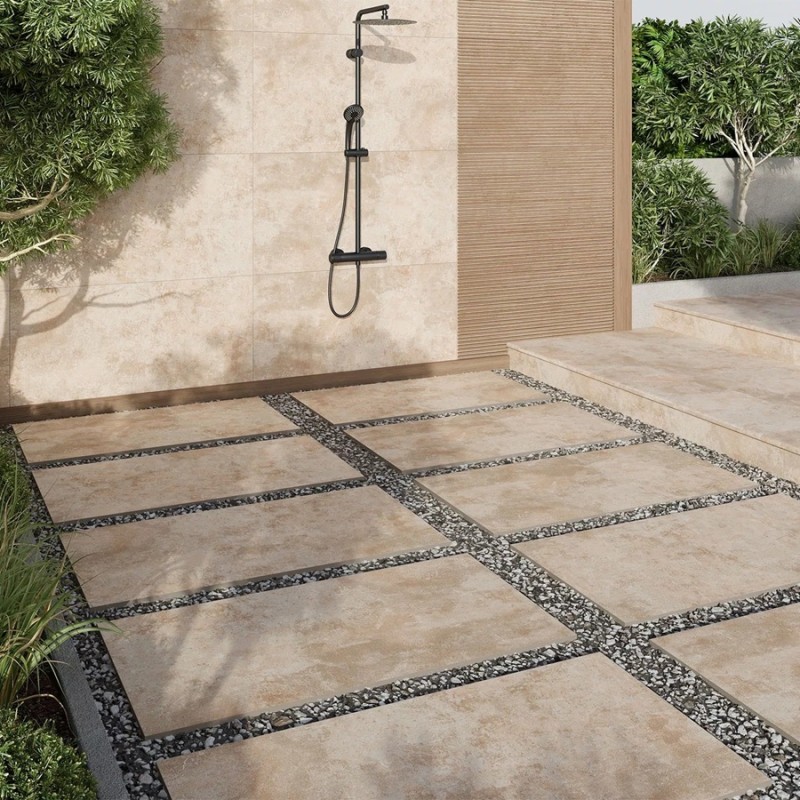 Dalle sur plots terrasse - dalle sur plot AIN ARENA 60x120x2 cm antidérapant R11