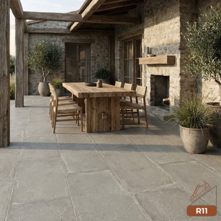 Carrelage imitation terre...