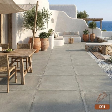Carrelage imitation terre...